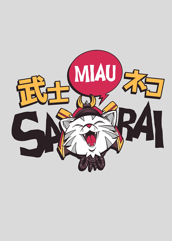 SaMIAUrai Samurai Cat