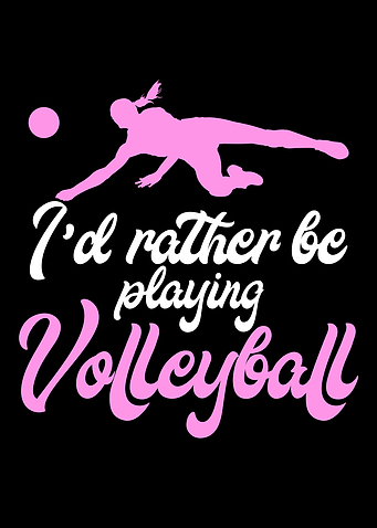 playing volleyball