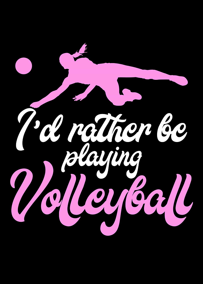 playing volleyball