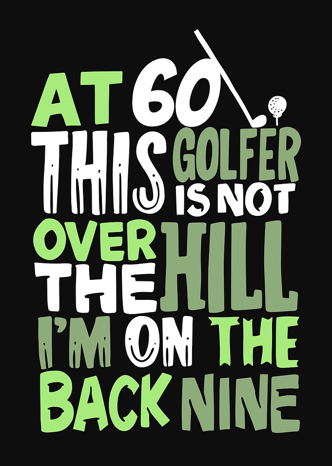60 Birthday Golfer Design