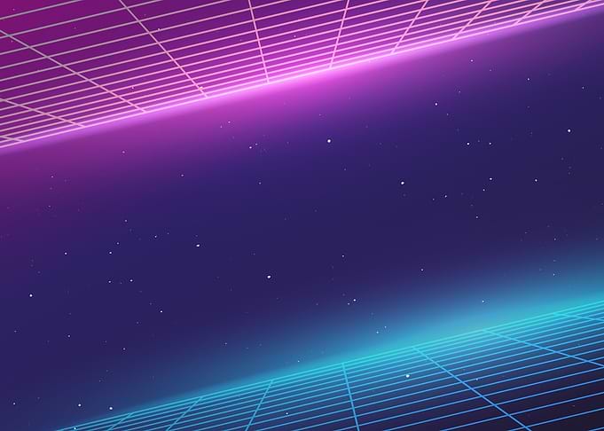 Synthwave Retro Galaxy