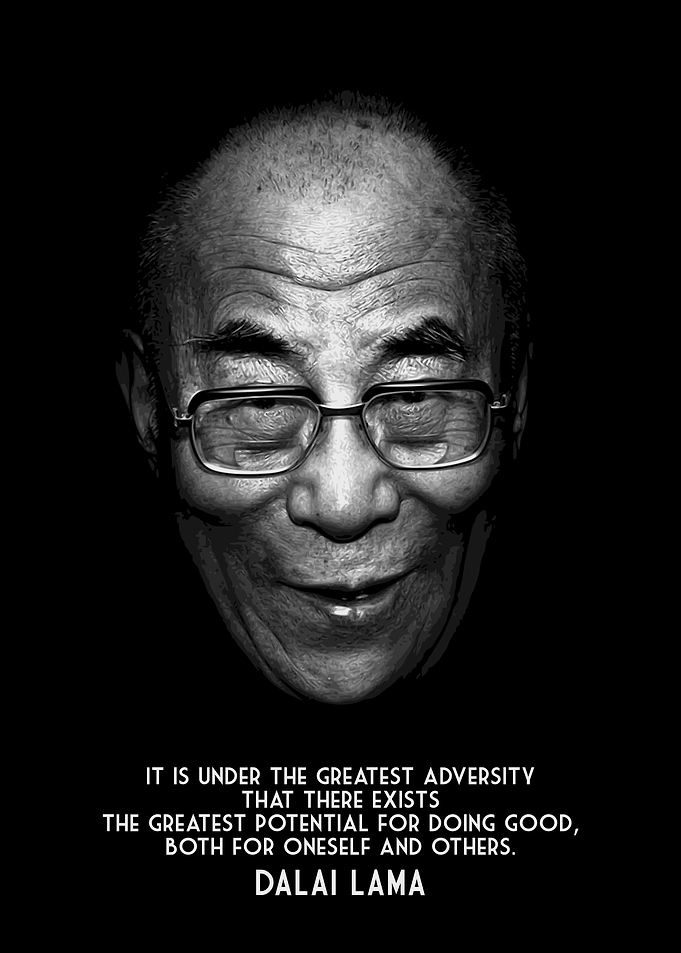 DALAI LAMA ADVERSITY FACE