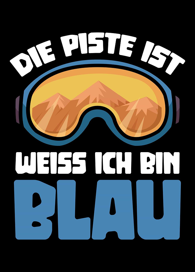 Ski Die Piste ist weiss