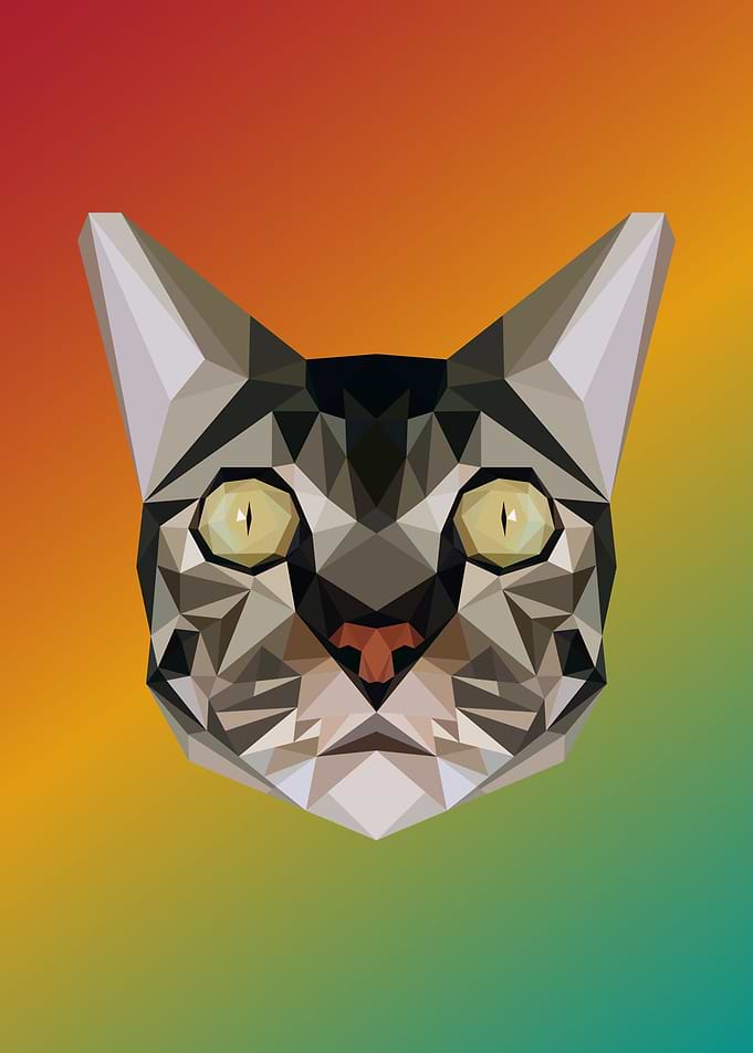 Cat in Lowpoly