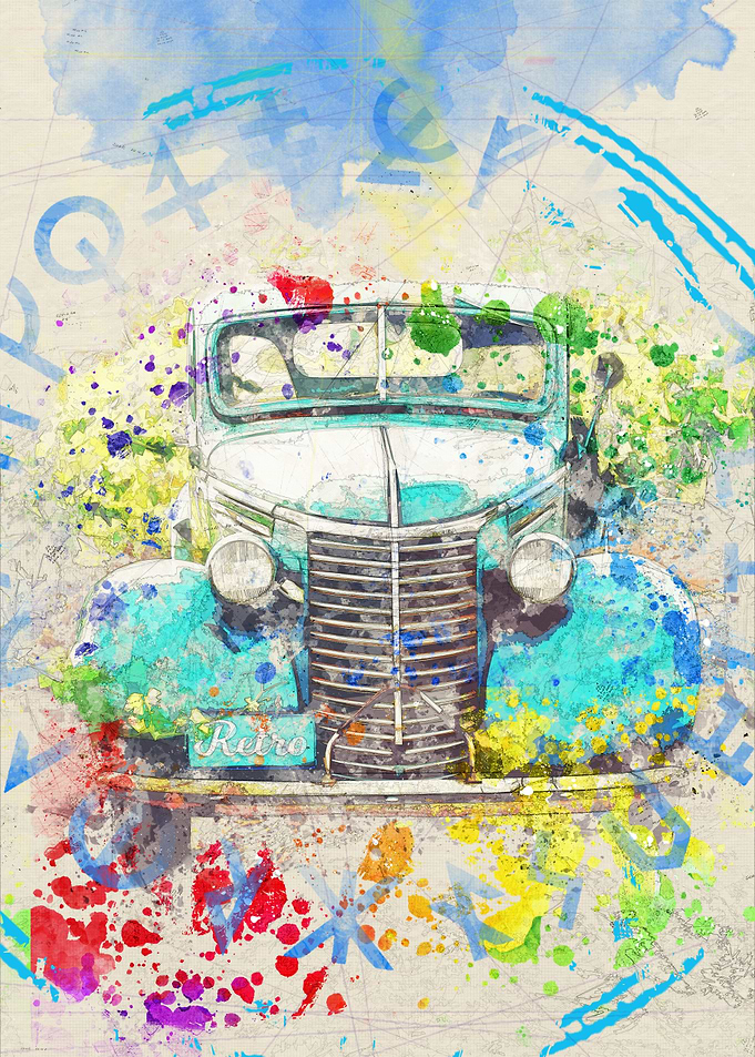retro car