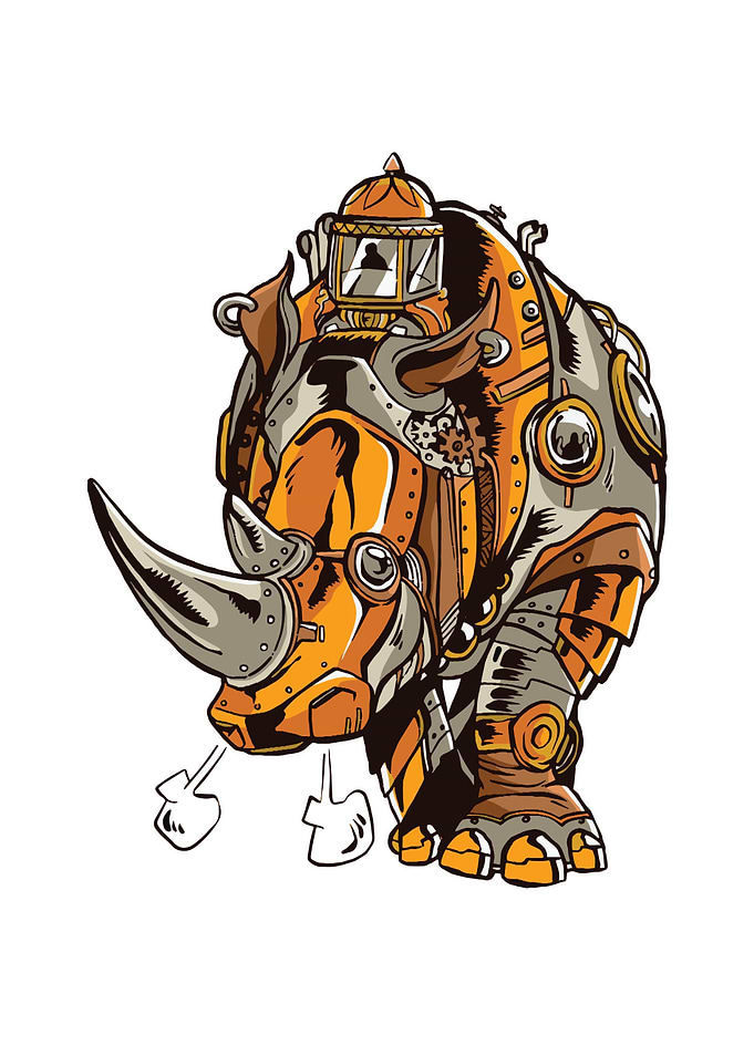 Steampunk Rhino Gift
