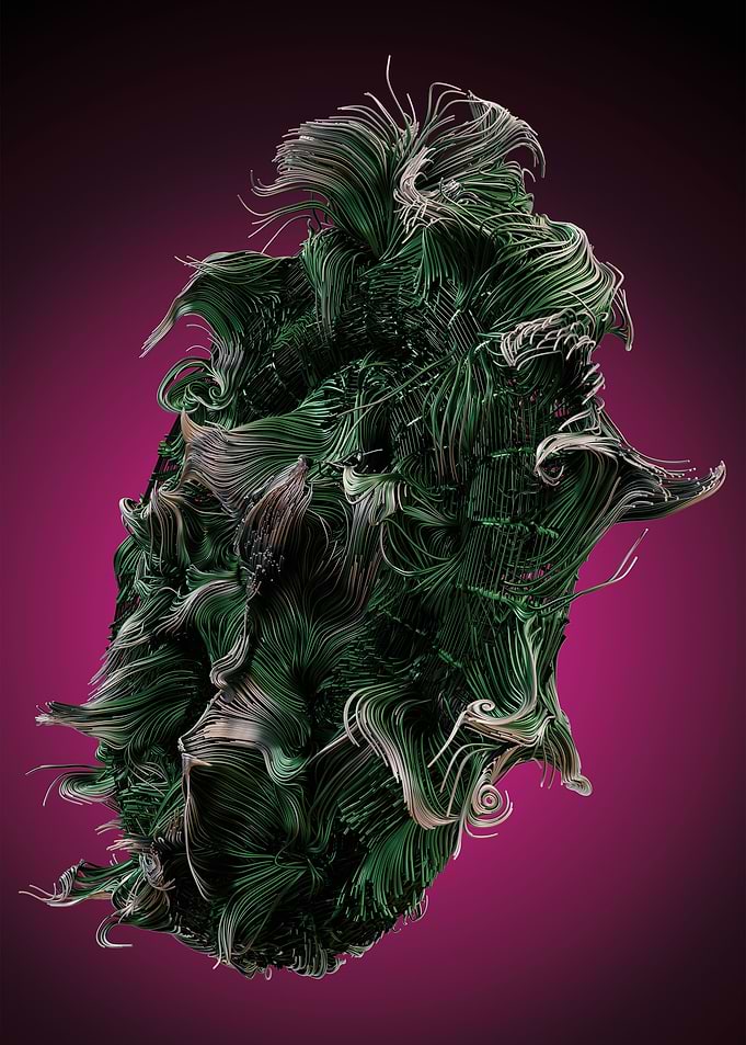 Chaotic Lines Art 47 Color