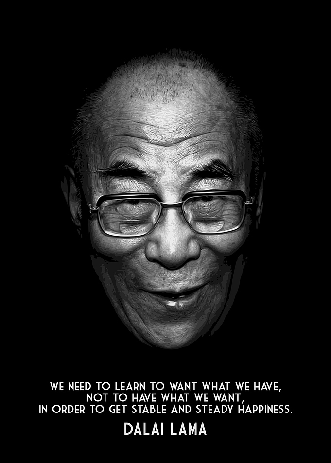 DALAI LAMA LEARN BLACK