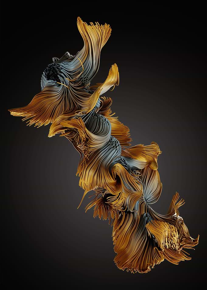 Chaotic Lines Art 45 Color