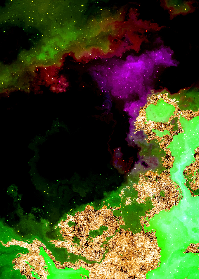 100 Starry Nebula in Space