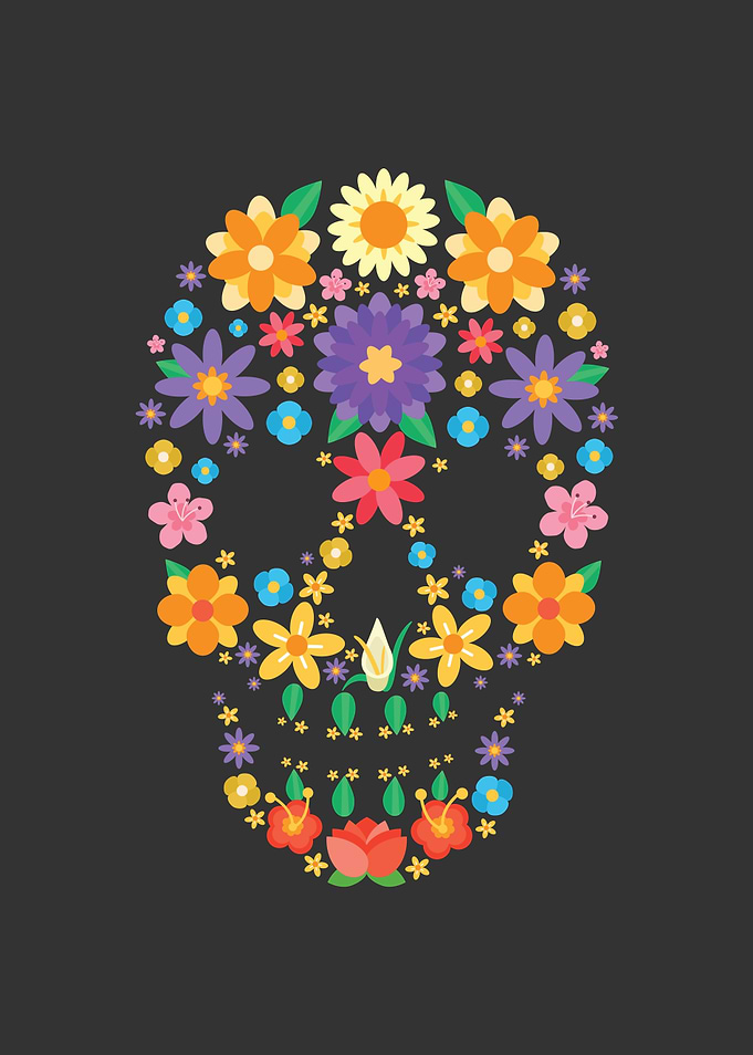 Flower Sugar Skull