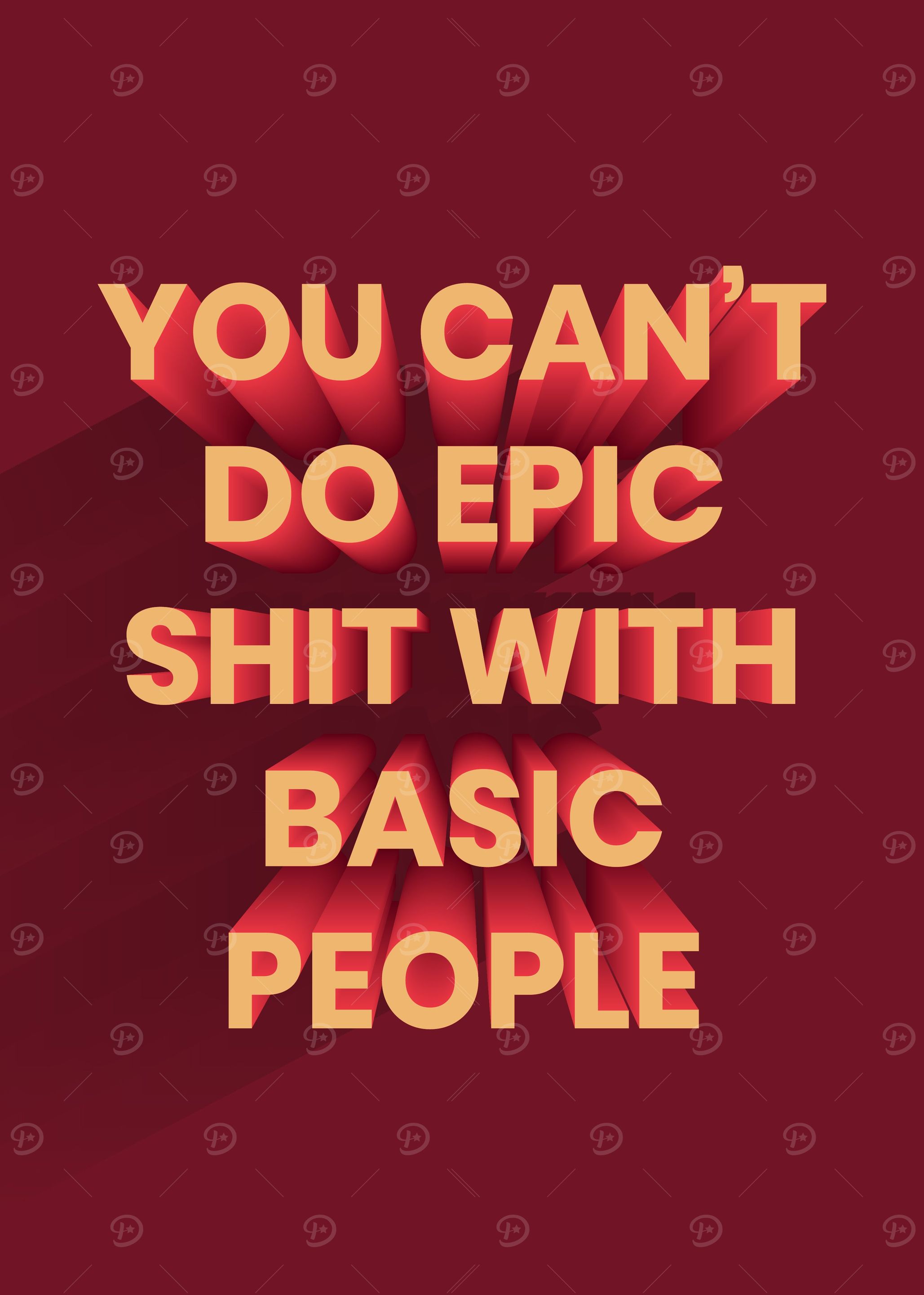 3D Motivation Quote