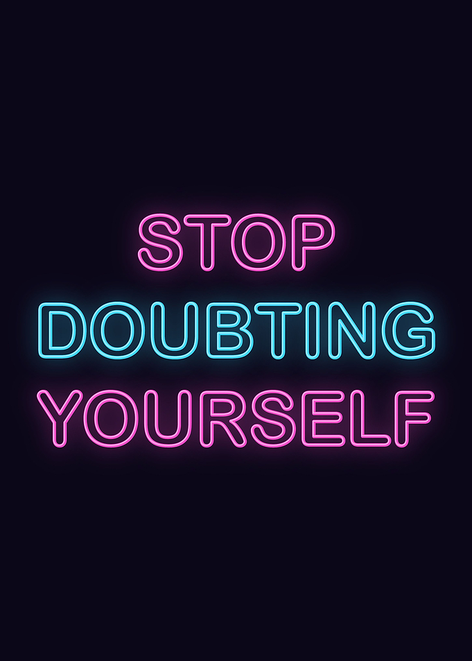 Neon Motivation Quote