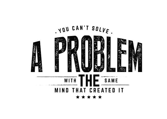 you cant solve a problem