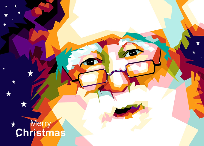 Santa Claus in pop art