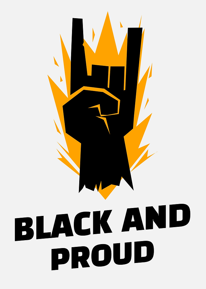 Black and proud hand