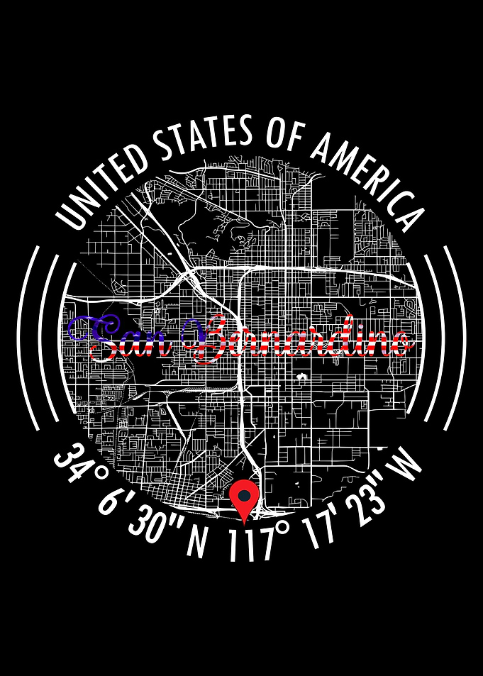San Bernardino USA Map