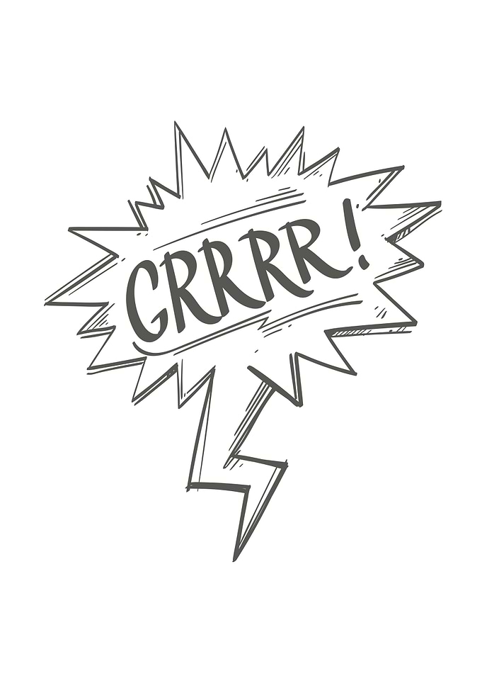 GRRRR Speech Bubble