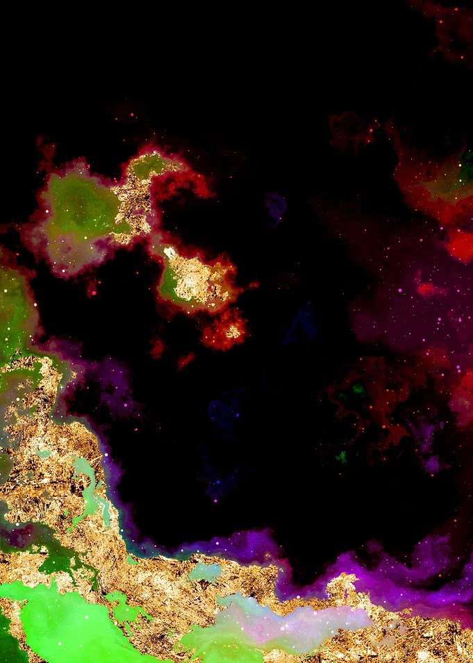 100 Starry Nebula in Space