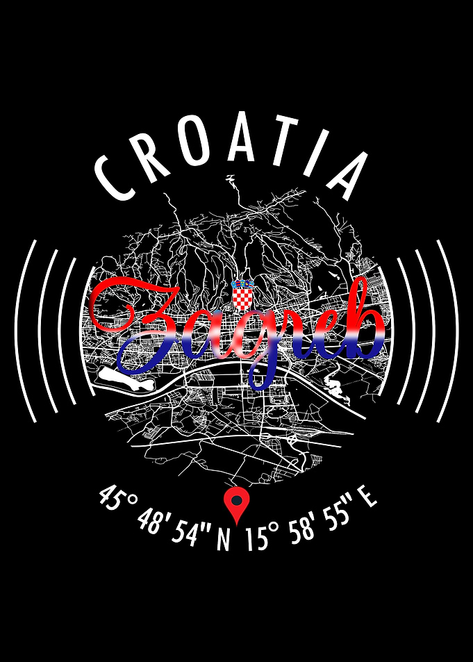 Zagreb CROATIA Map