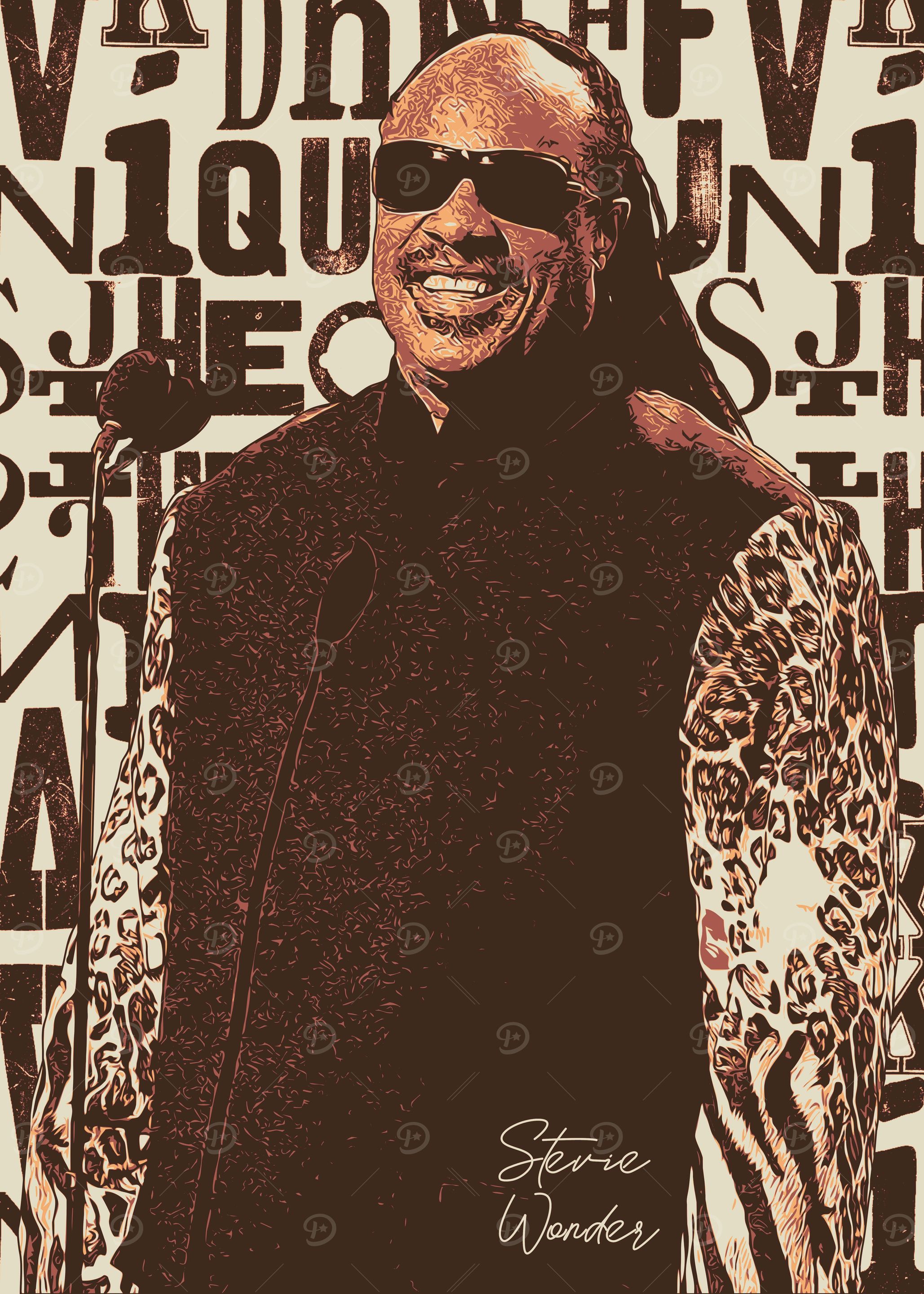 Stevie Wonder Poster Art