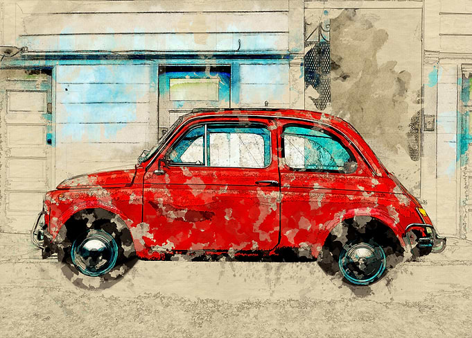 retro car