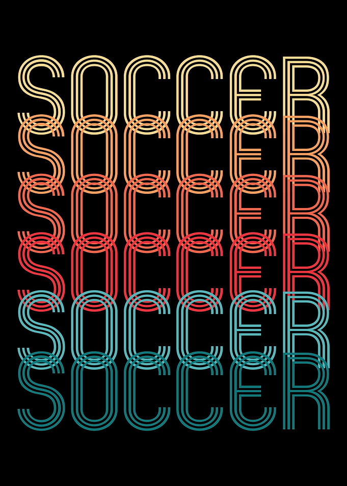 Soccer Text Retro