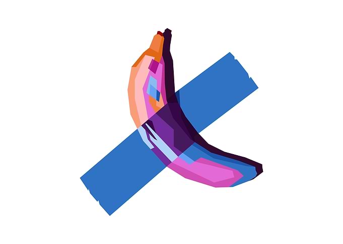 Banana duct taped