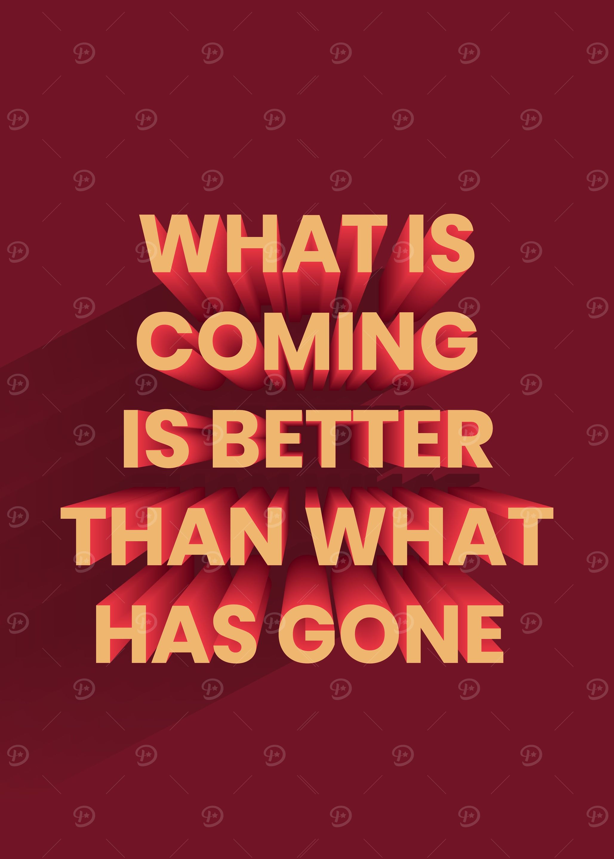 3D Motivation Quote
