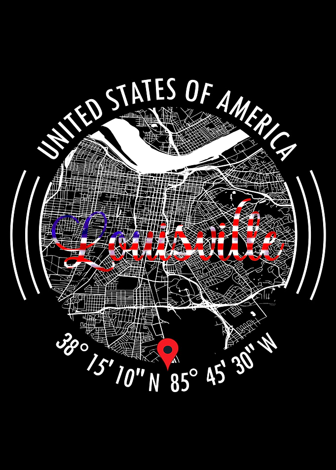 Louisville USA Map
