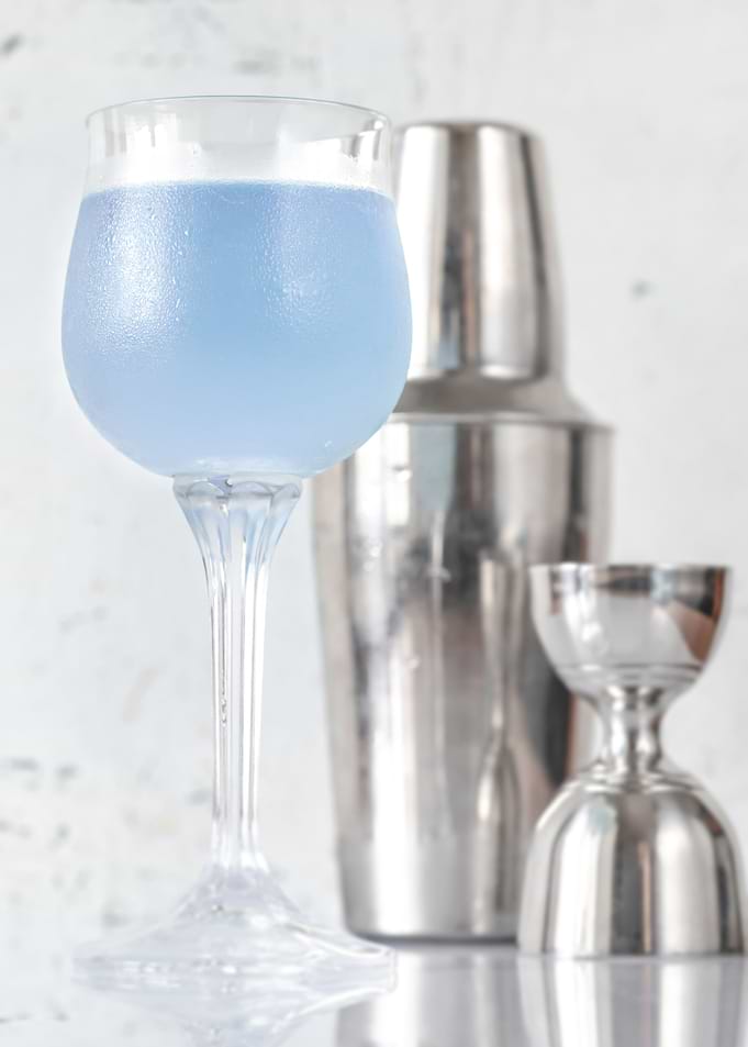 Glass of Aviation cocktail