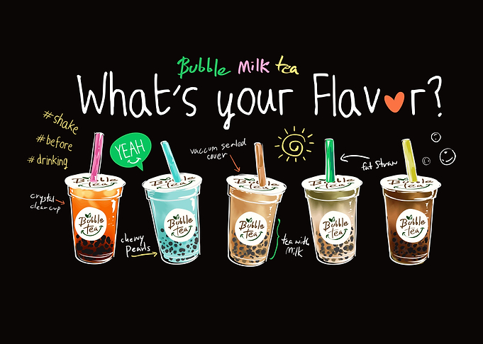Bubble tea flavor