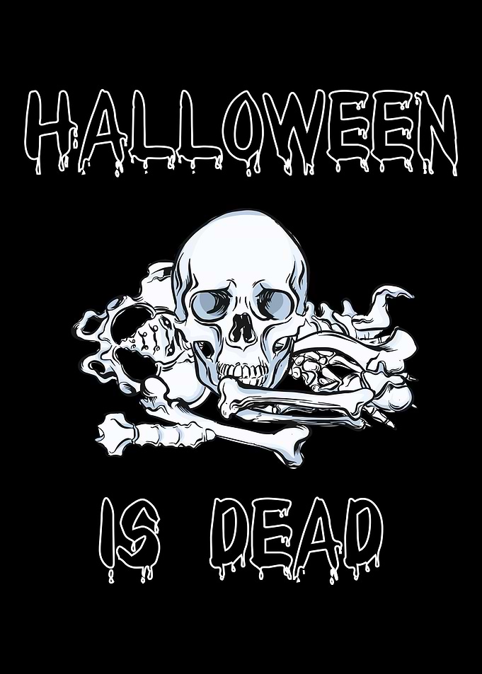 Halloween skeleton is dead