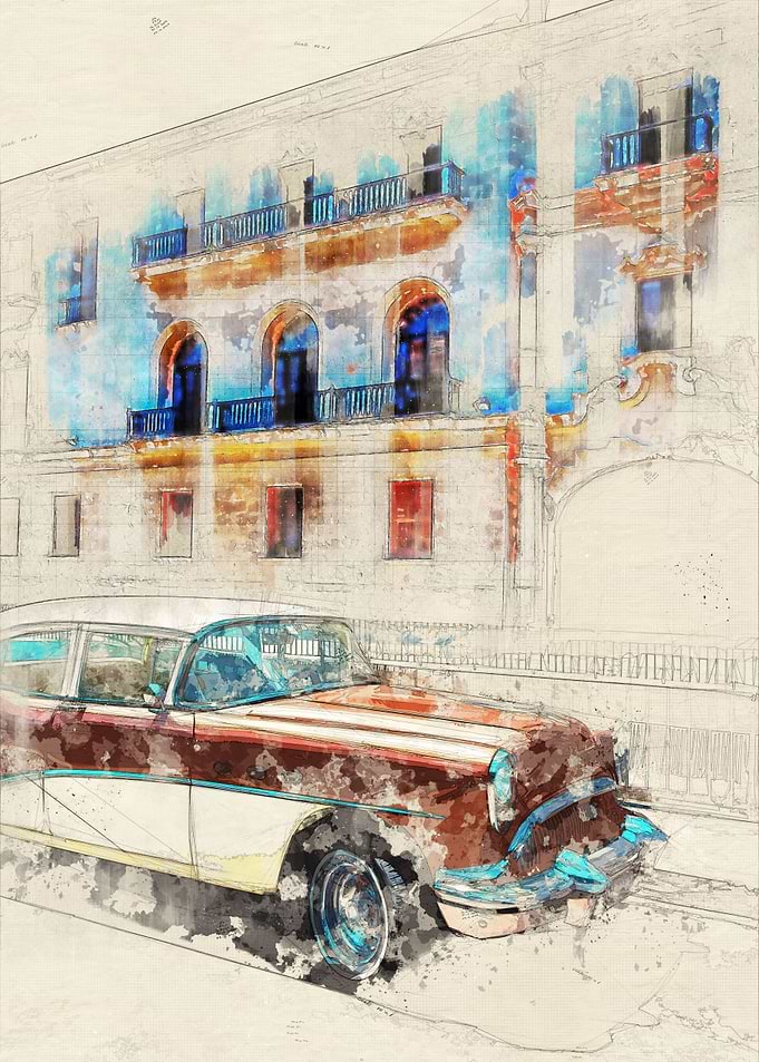 cuba old car