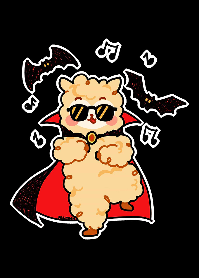 Sheep wool Halloween vampi