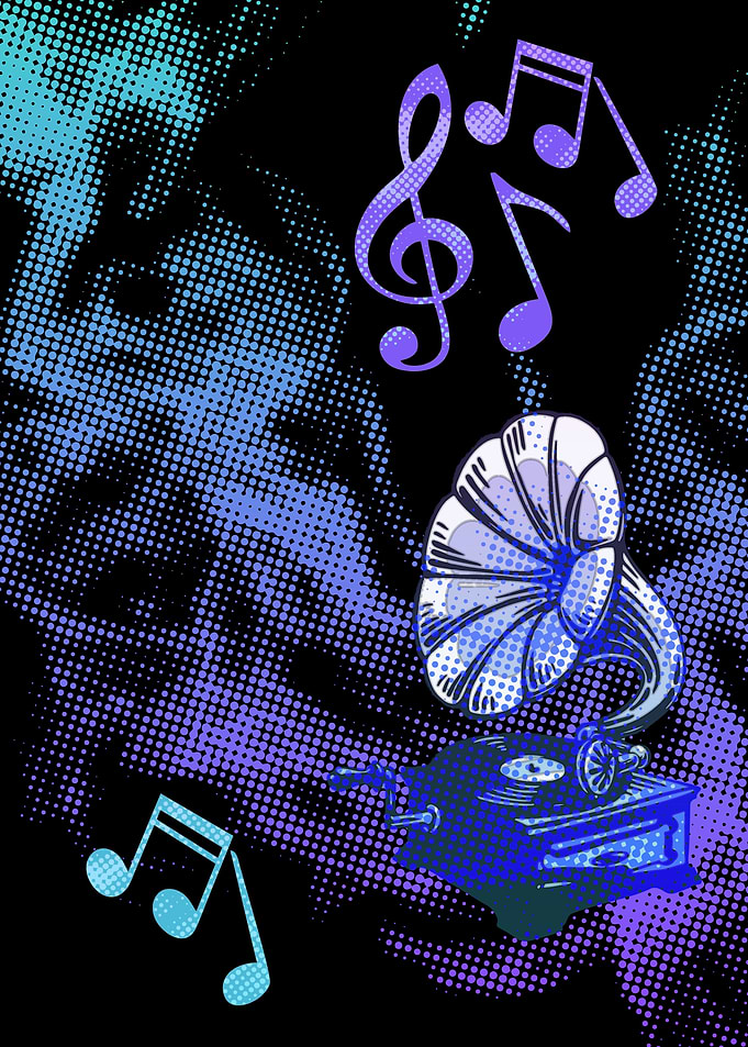Vintage Music Gramophone