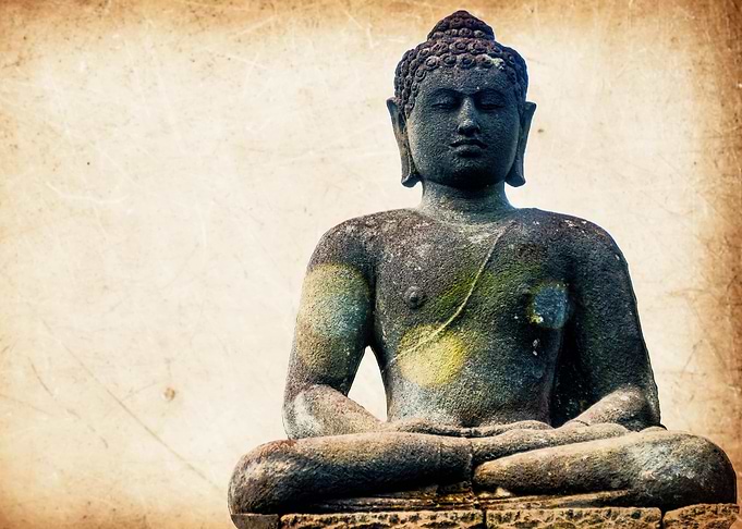 Buddha Statue in gray
