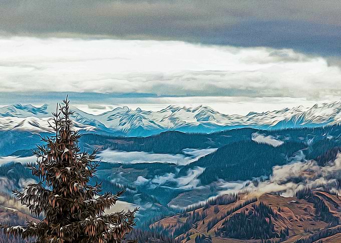 Panorama in Alta Badia