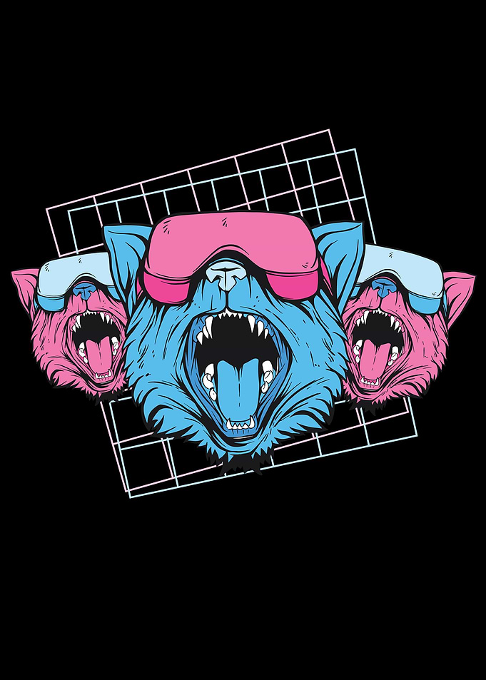 Vaporwave Cats