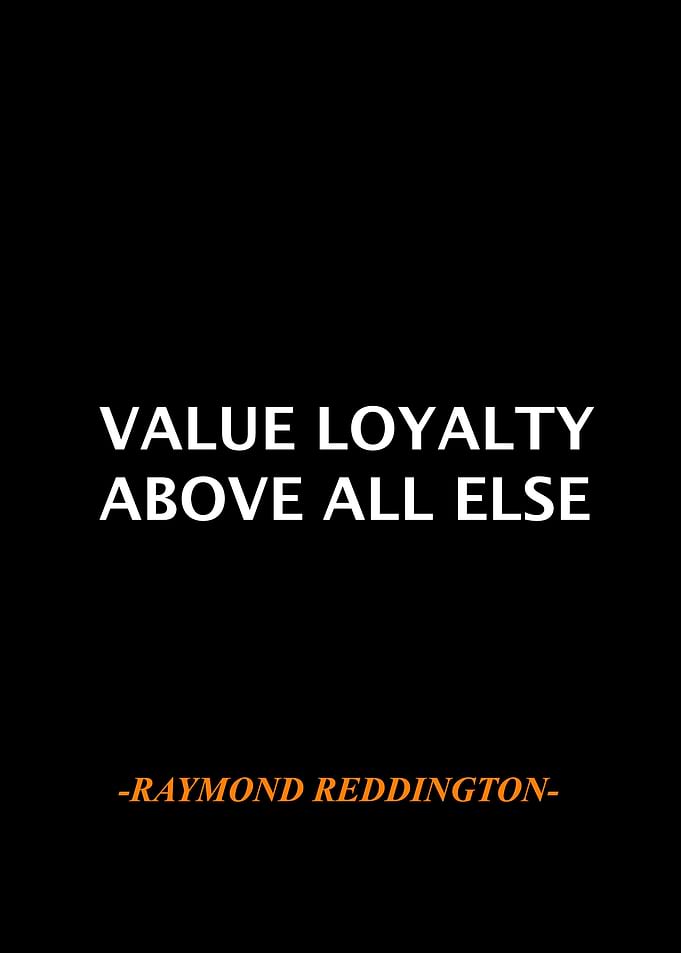 Raymond Reddington Qoute