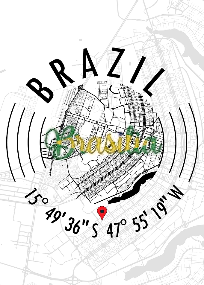 Brasilia BRAZIL Map