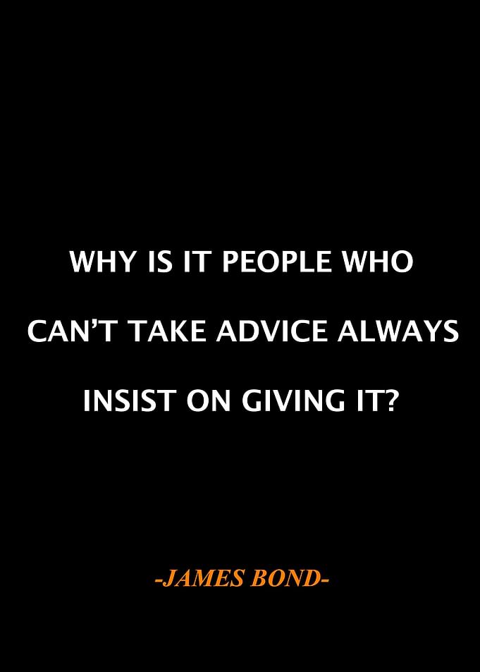 James Bond Qoute