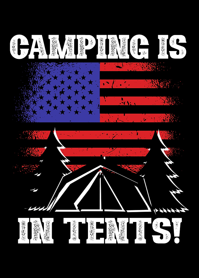 Camping is in tents USA