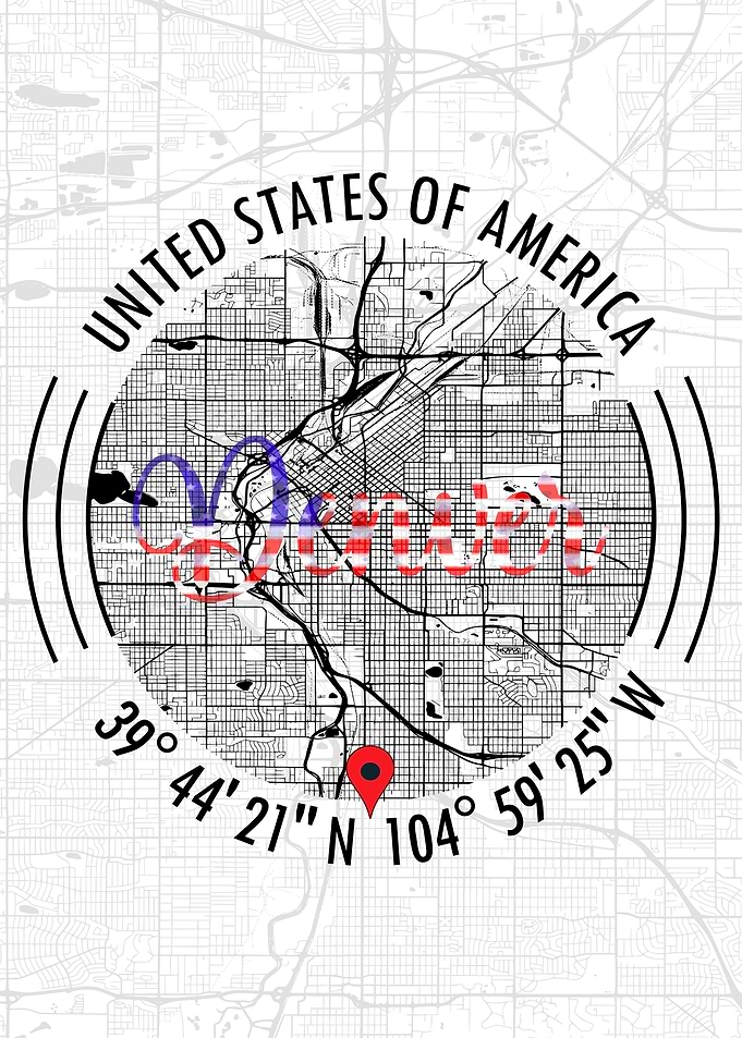 Denver USA Map