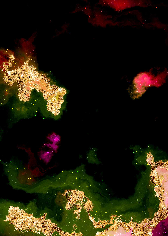 100 Starry Nebula in Space
