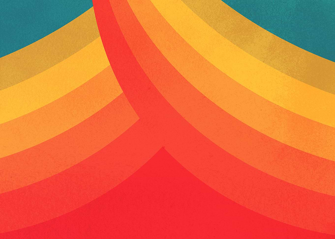 Retro Rainbow 24