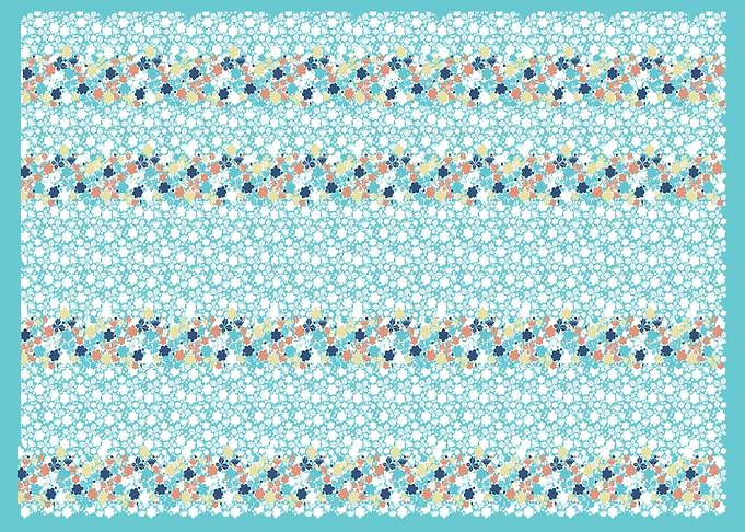blue art pattern
