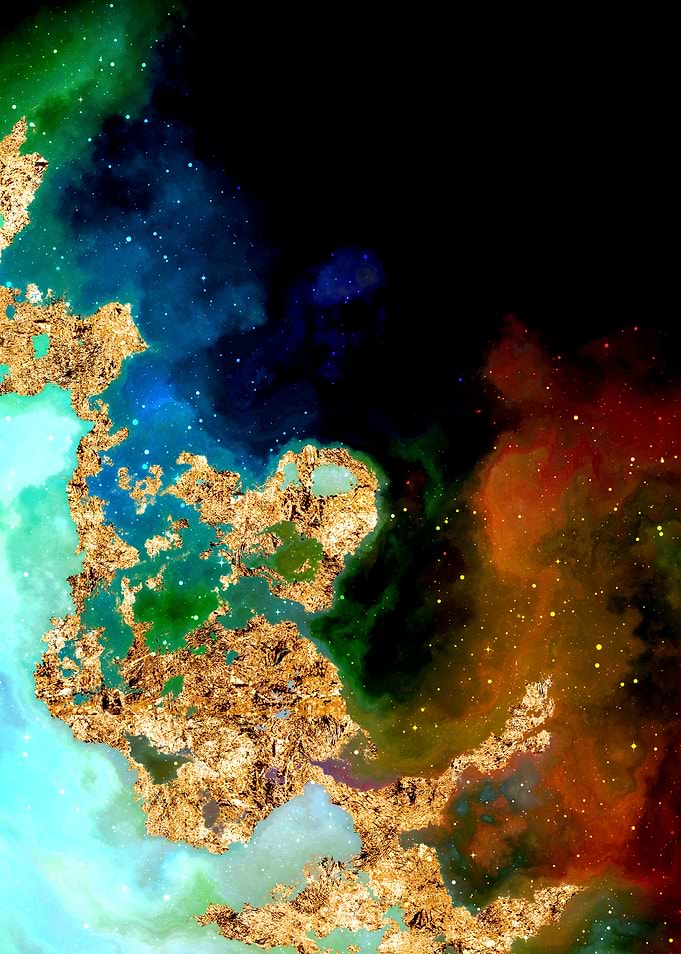 100 Starry Nebula in Space