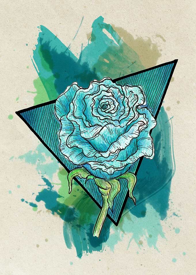 Mint Green Rose Light