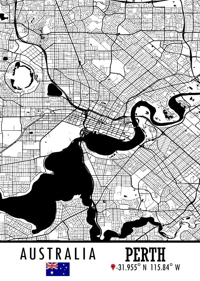 Perth AUSTRALIA Map